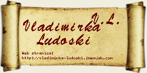 Vladimirka Ludoški vizit kartica